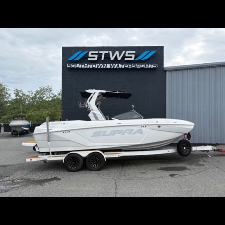 2025 - Supra - SA 400 - boat - White / Tan - SouthTown Watersports - Charlotte, NC - featured image