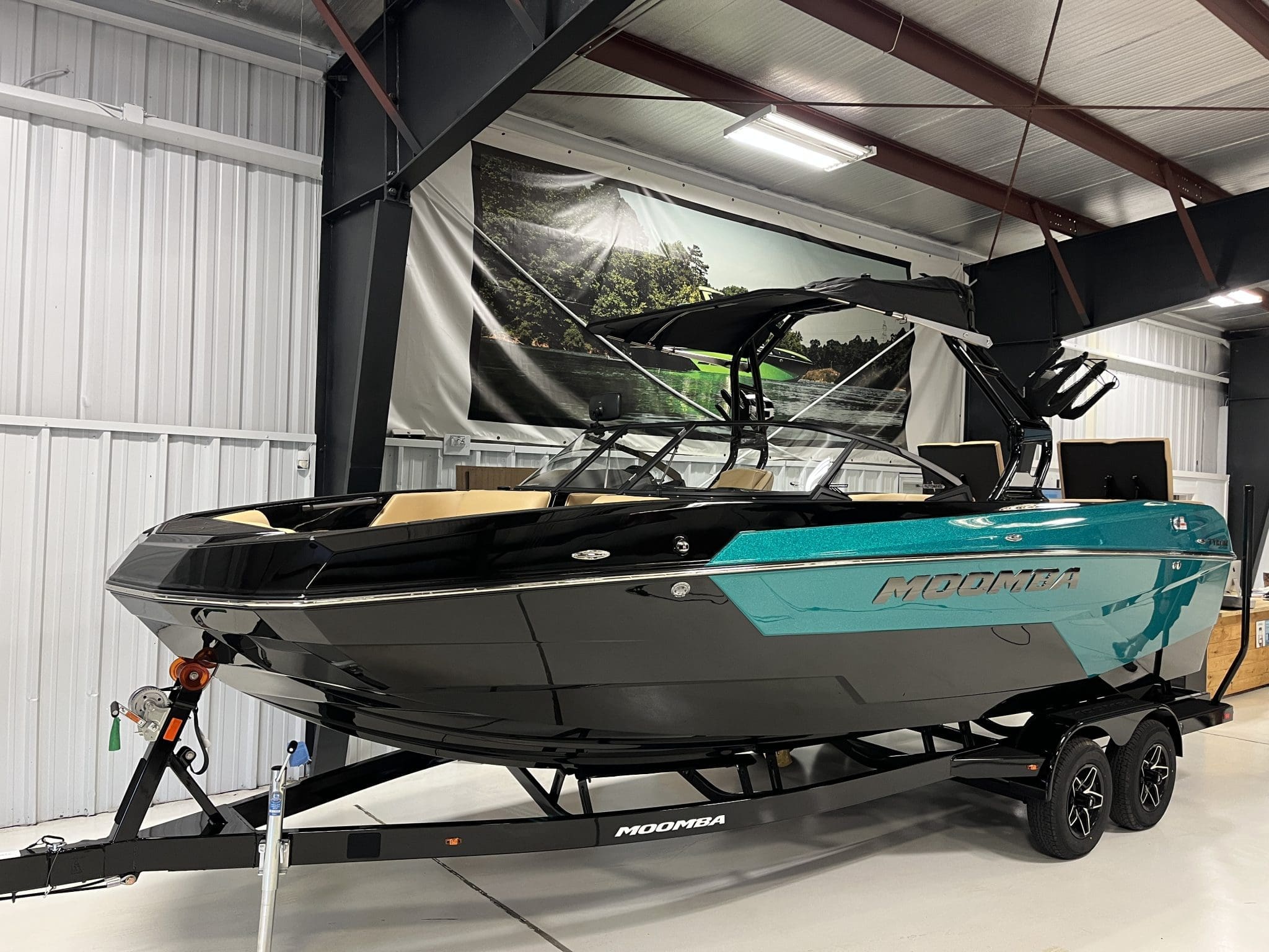 2026 - Moomba - Tykon - boat - Aqua Flake / Tan - SouthTown Watersports - Charlotte, NC - gallery image