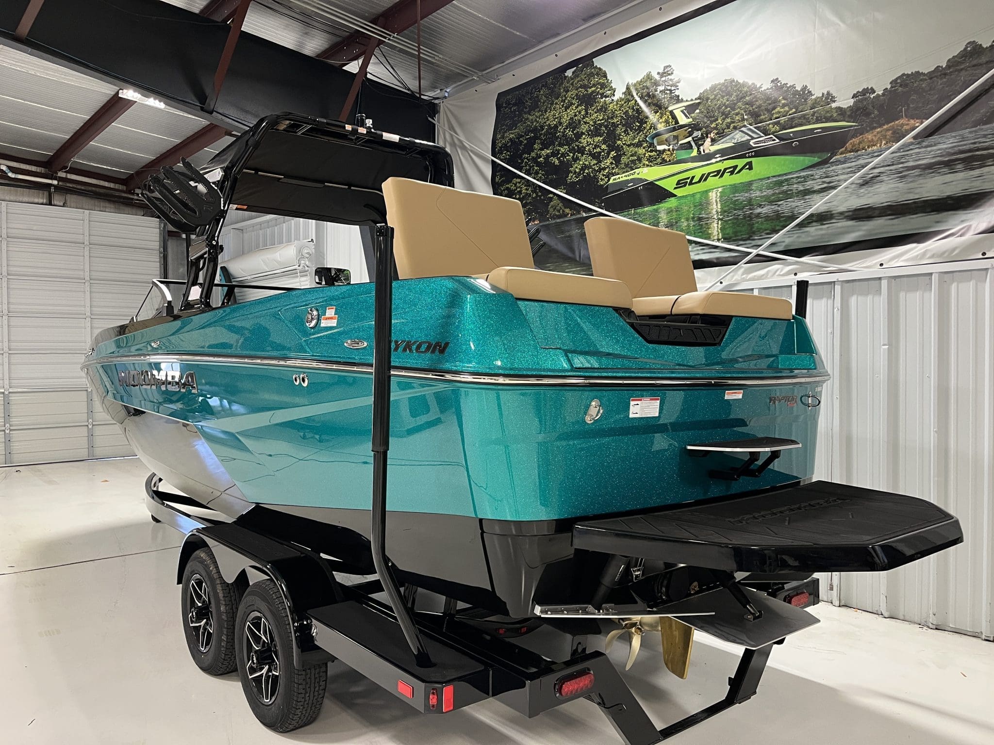 2026 - Moomba - Tykon - boat - Aqua Flake / Tan - SouthTown Watersports - Charlotte, NC - gallery image