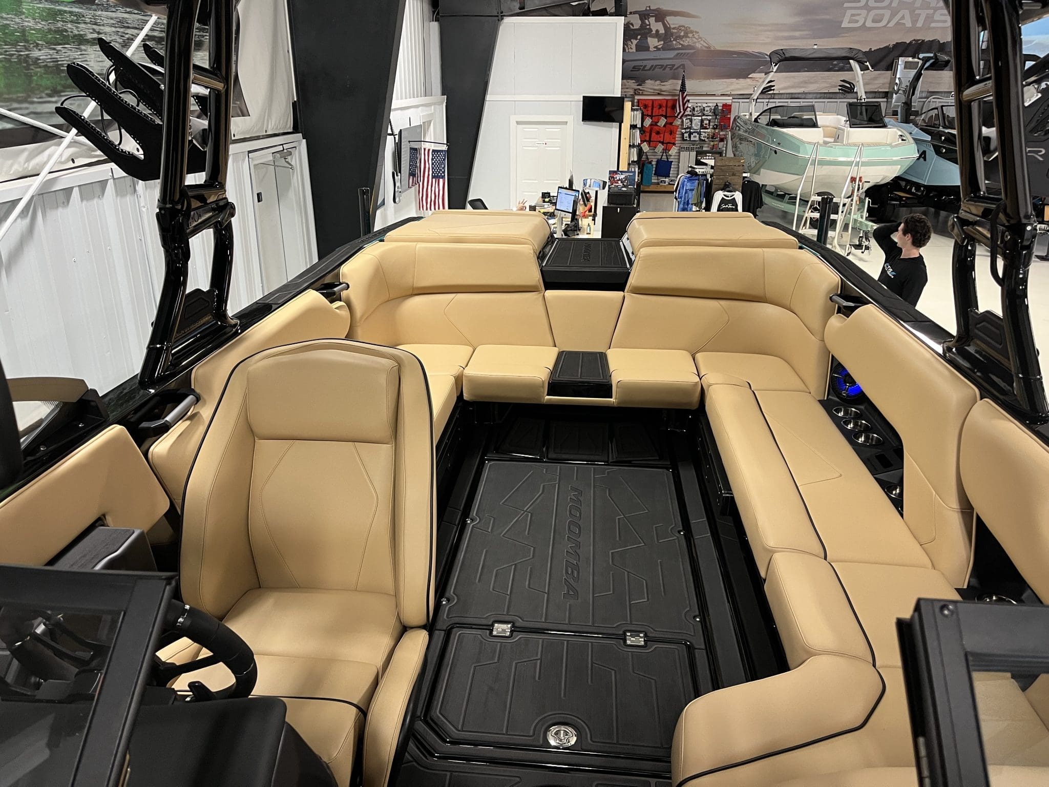 2026 - Moomba - Tykon - boat - Aqua Flake / Tan - SouthTown Watersports - Charlotte, NC - gallery image