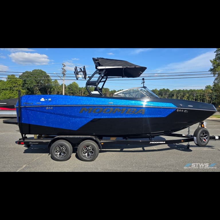 2025 - Moomba - Max - boat - Brittany Blue Metal Flake / Gray - SouthTown Watersports - Lake Norman, NC - featured image