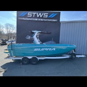 2026 - Supra - SL 450 - boat - Cyanic Mist / Tan - SouthTown Watersports - Charlotte, NC - featured image